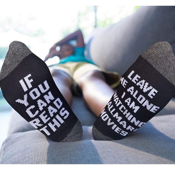 NEW If You Can Read This Socks | Hallmark Movies - Picture 3 of 8